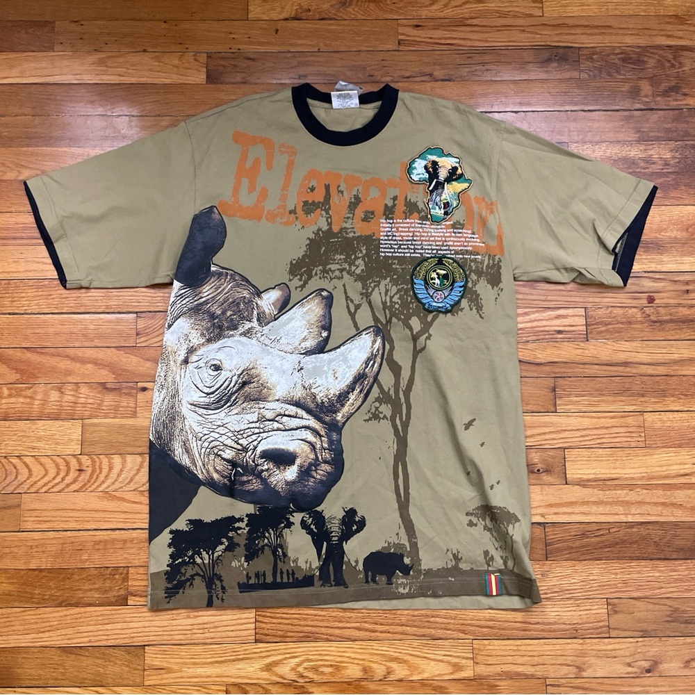 VTG Y2K Ak:cess Elevation Hip Hop Culture Nature Graphic T Shirt Size 2XL Used